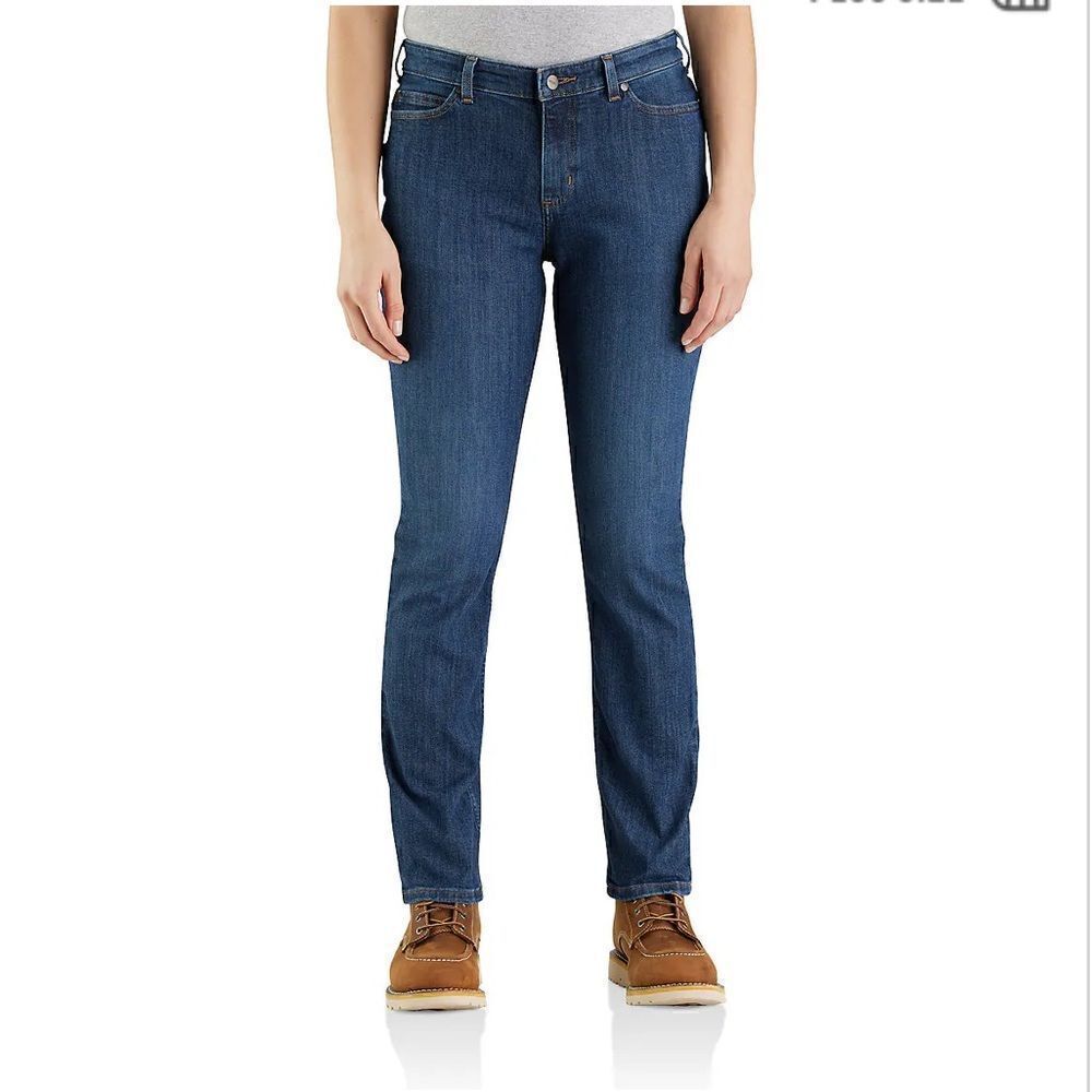 NEW WITH TAGS WOMEN’S CARHARTT RELAXED FIT STRAIGHT LEG JEANS SIZE 14
